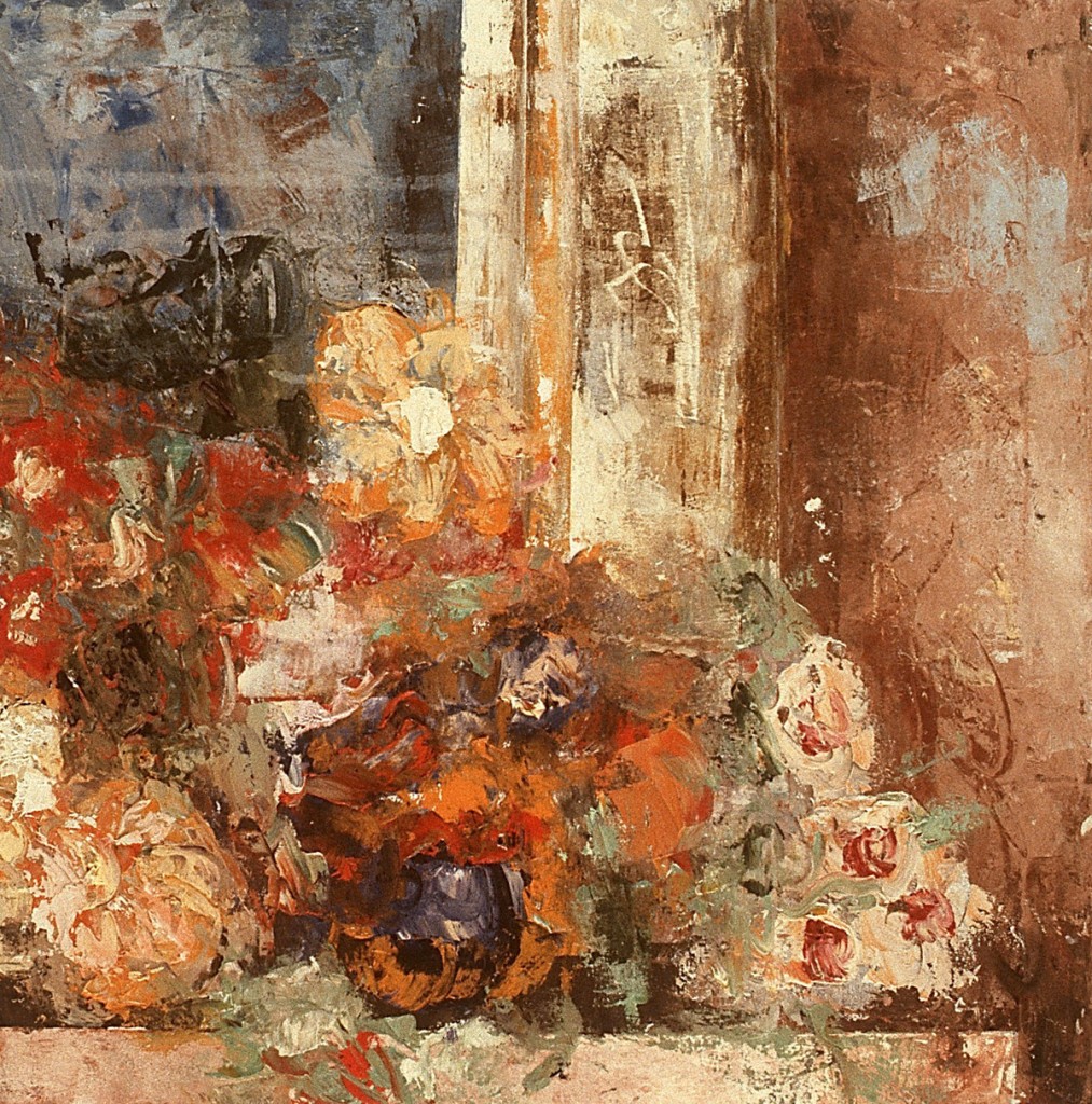 Ausschnitt (soziale Bilder), Öl auf Leinwand, 28-teilig, je 60 x 60 cm, Grösse variabel, 1992