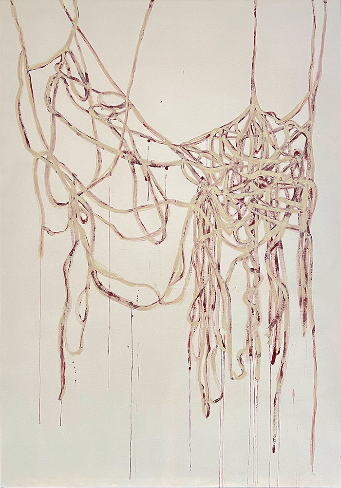 «Giochi del filo (Ariadne)», IV; 200 x 140 cm
