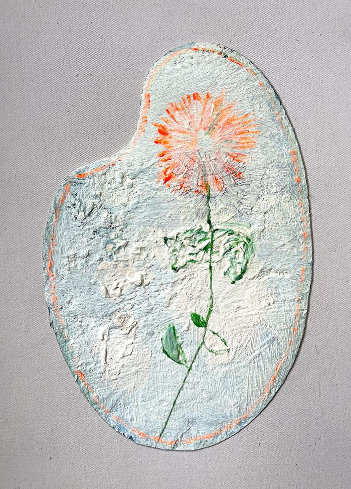 Palette 15, Serie «Herbarium», 2021/22, Öl auf Leinwand, 21 x 29,7 cm