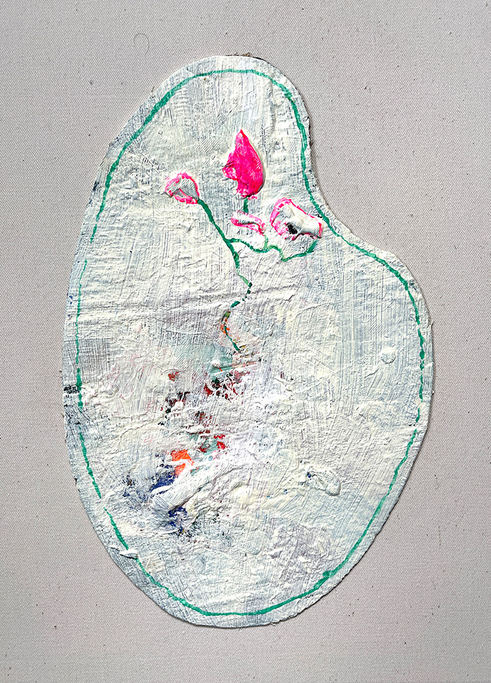 Palette 23, Serie «Herbarium», 2021/22, Öl auf Leinwand, 21 x 29,7 cm